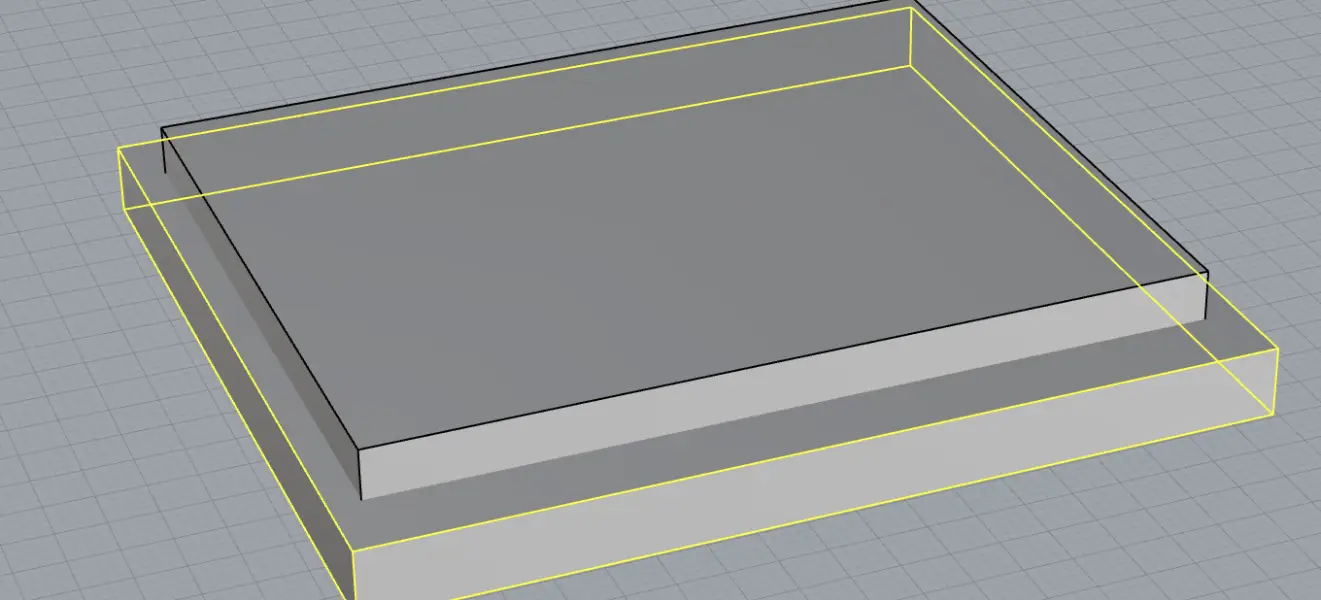 Inner box selected for subtraction