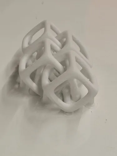 Here is a picture after printing was done, now I have to remove the supports by hand