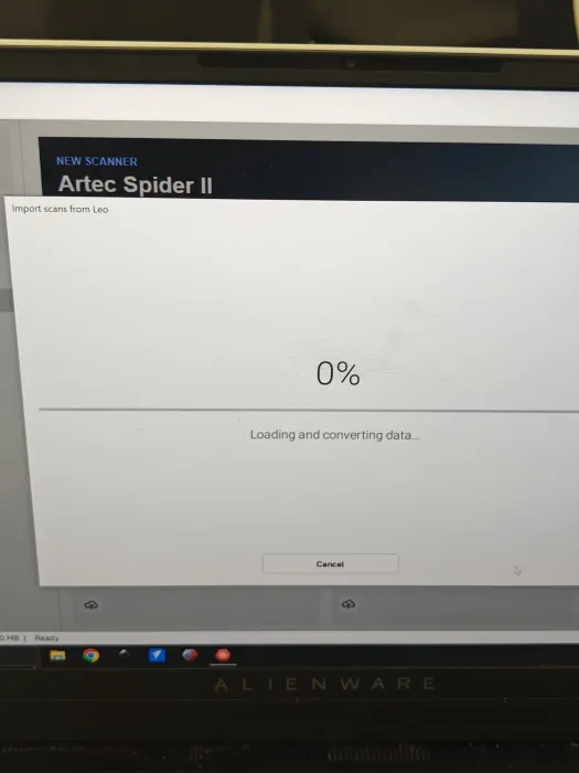 It was about a 2 gigabyte file so it took a while to load