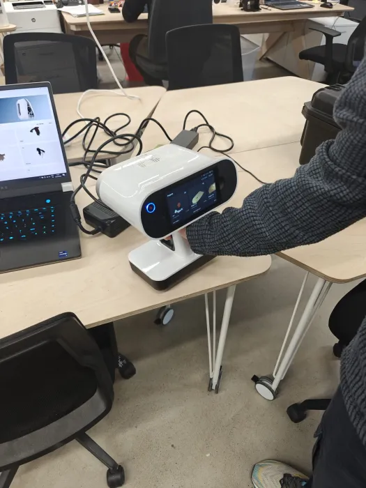 This was our 3D scanner which was portable and could do a lot of onboard processing