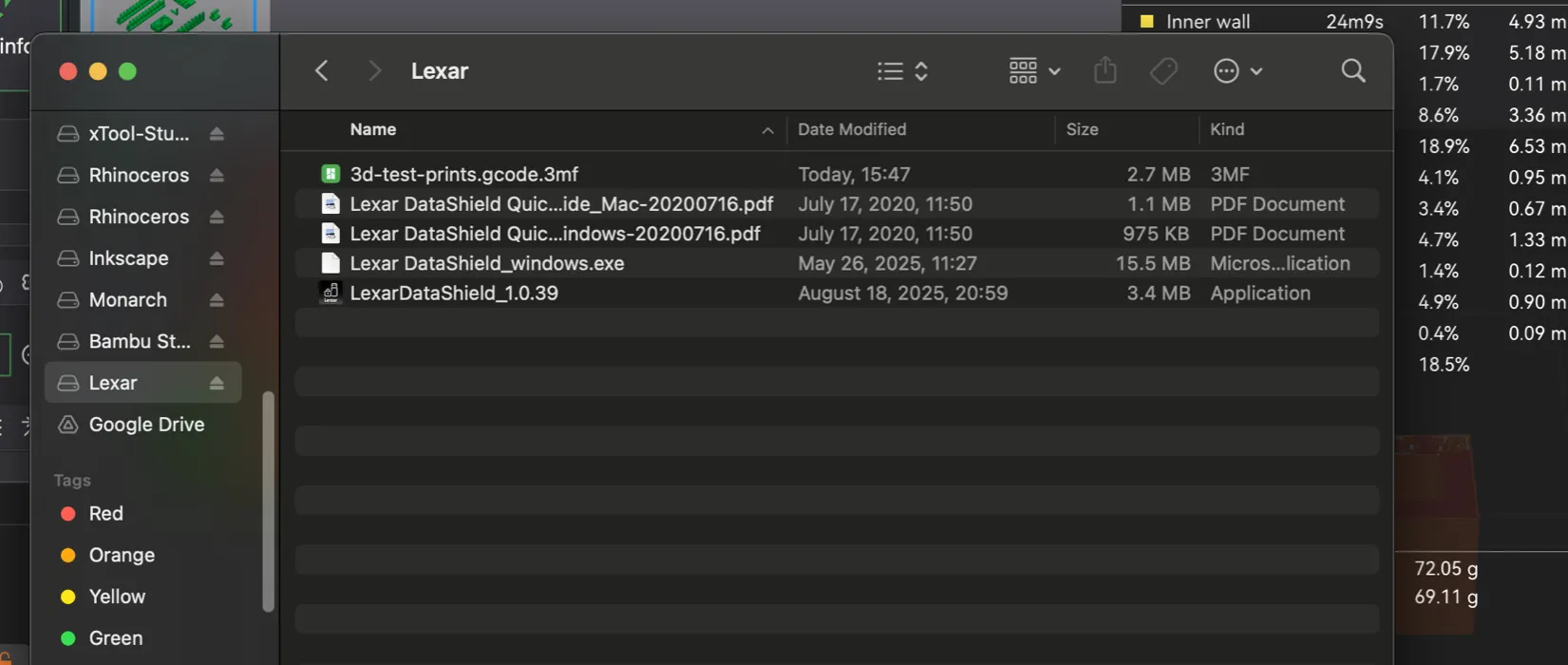 And then I copy-pasted that into a USB drive so I can plug it into the printer