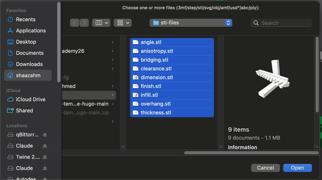 I selected all of them at once