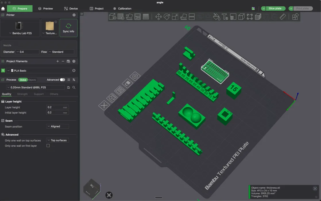 This is how they got laid out on the plate in the software