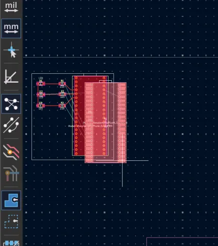 PCB Editor context menu showing two Footprint M1 options, selecting between the Combined and THT versions
