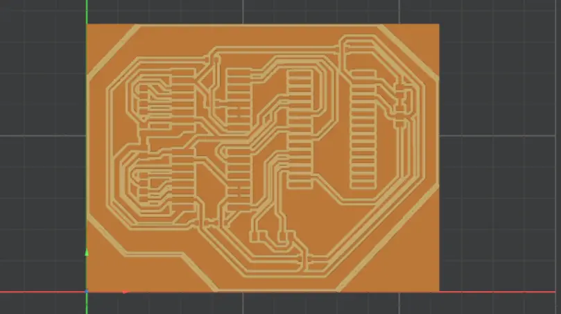 3D MODS view — trace layer