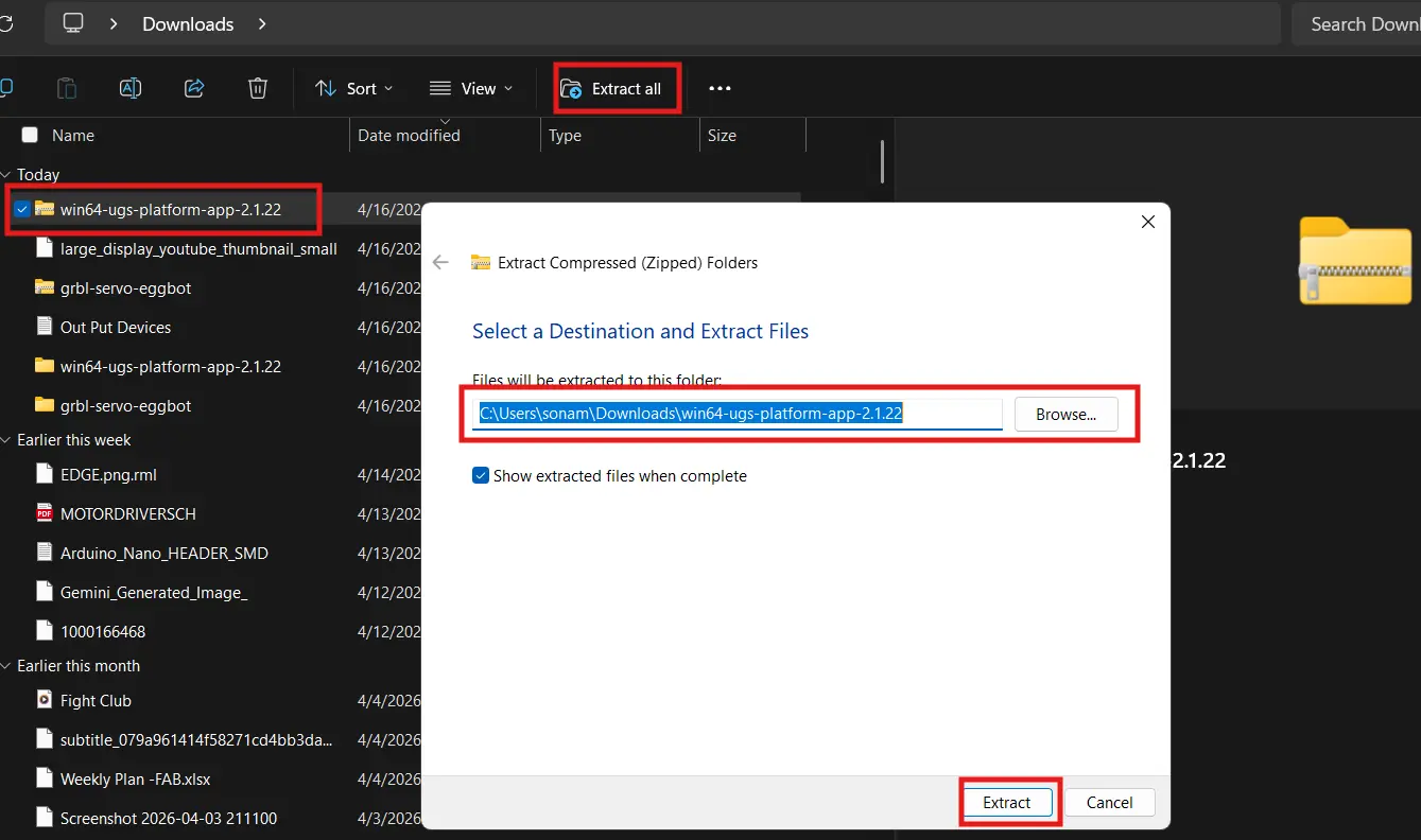 Extracting UGS files