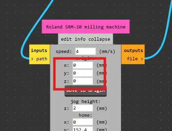 Setting origin to zero in MODS CE