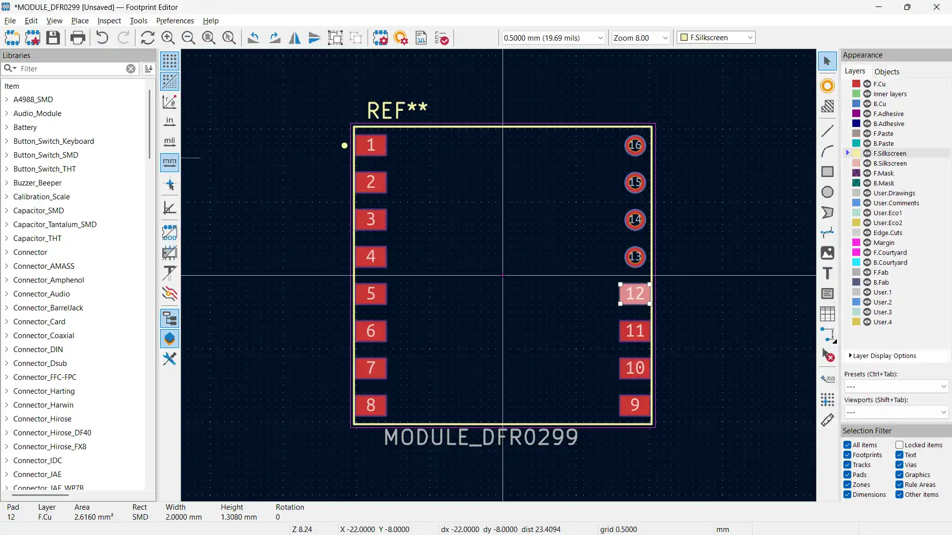 footprint editor