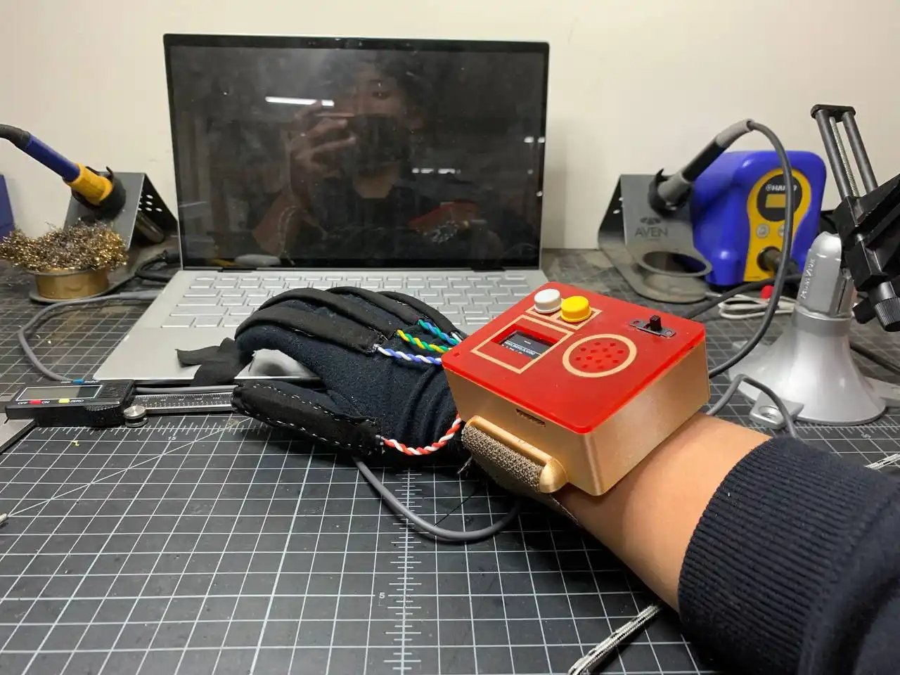 glove photoshoot