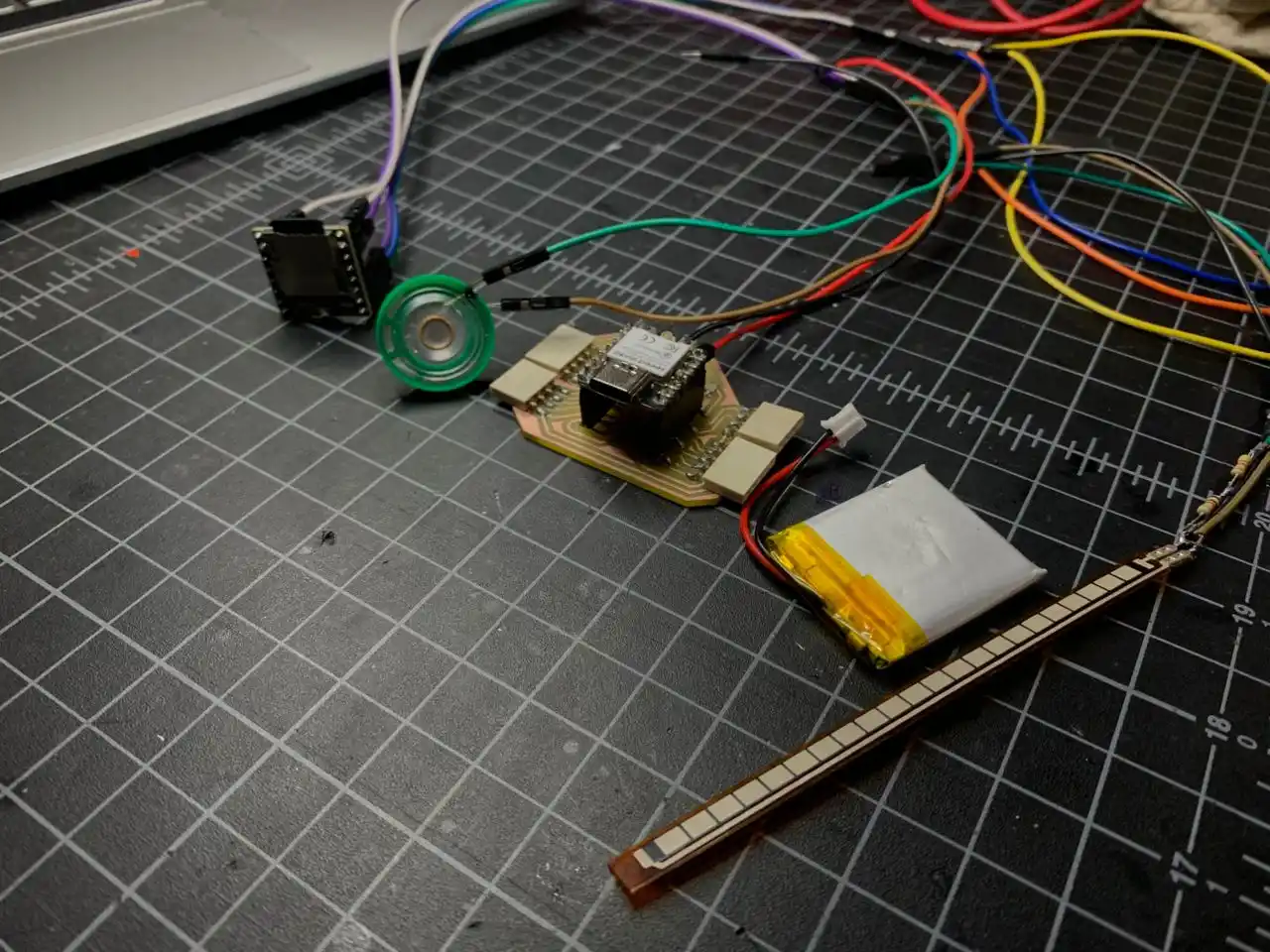 components laid out before wiring