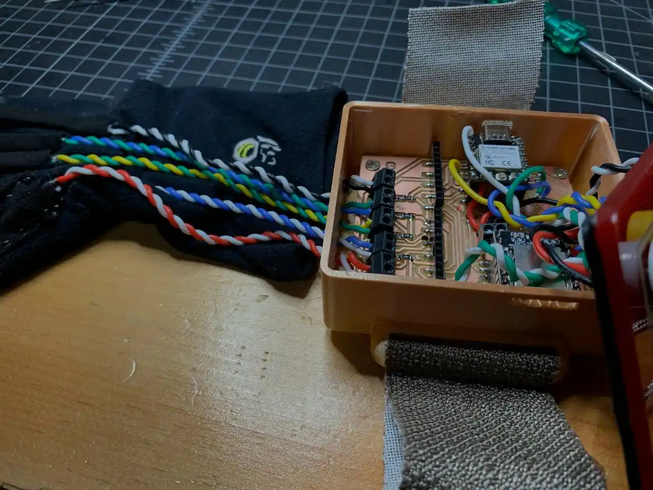 flex sensors connected