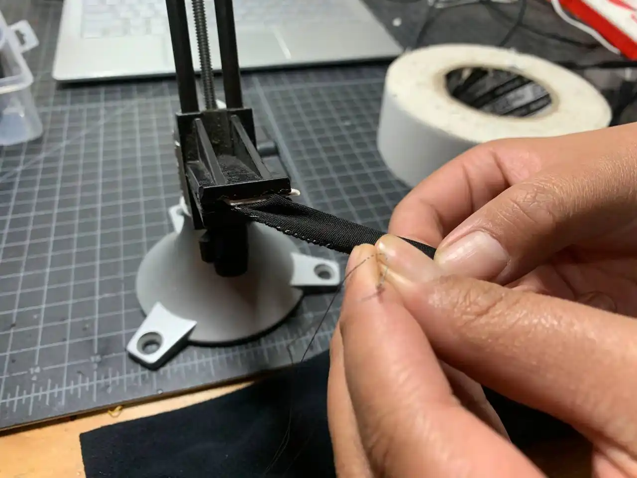 slots for the flex sensors