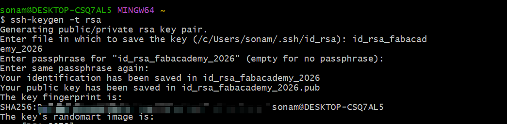 SSH key generation