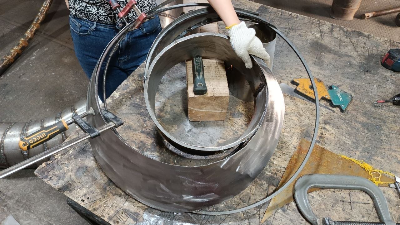 Welding the frame
