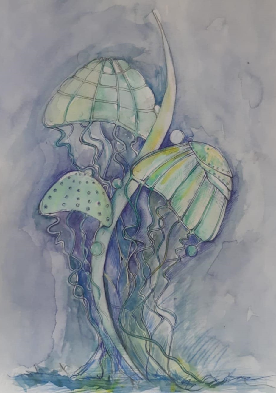 Bachelor's thesis — watercolor