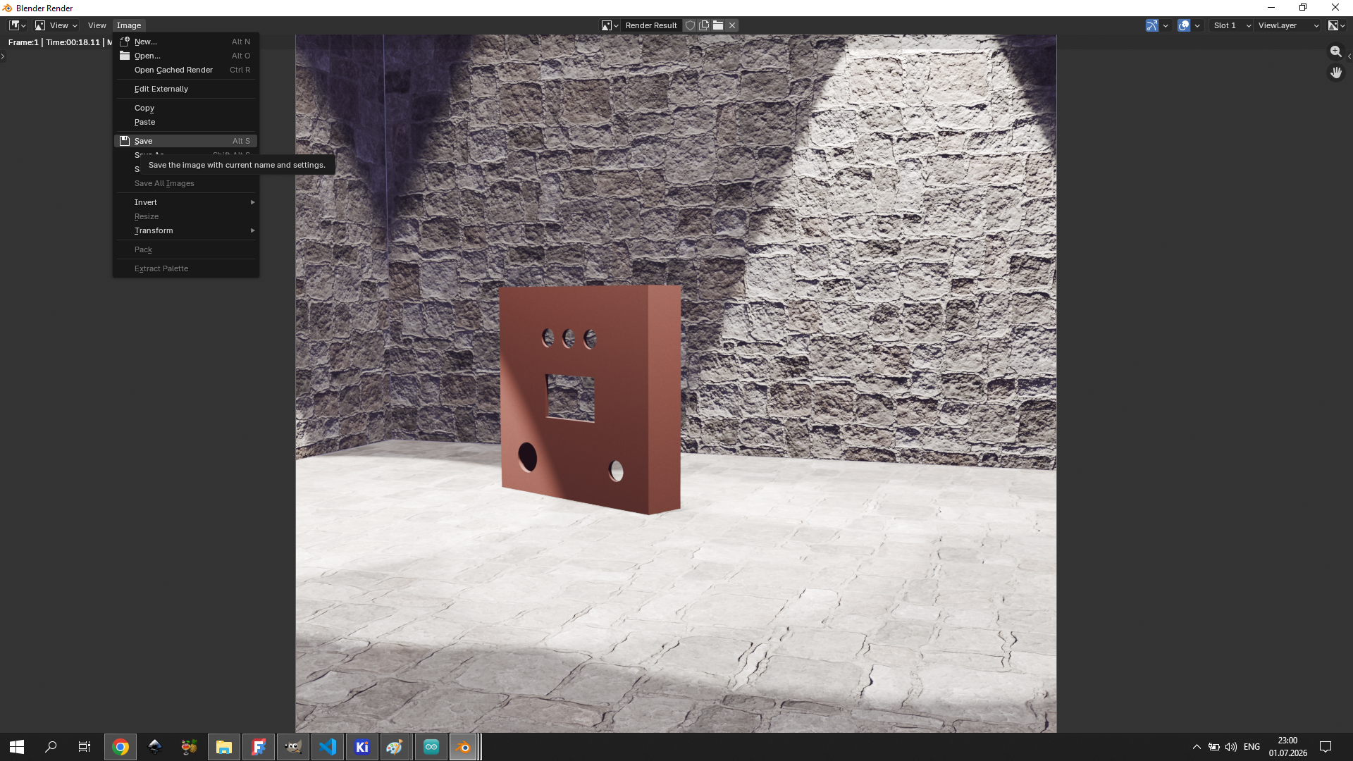 Plastic material from BlenderKit
