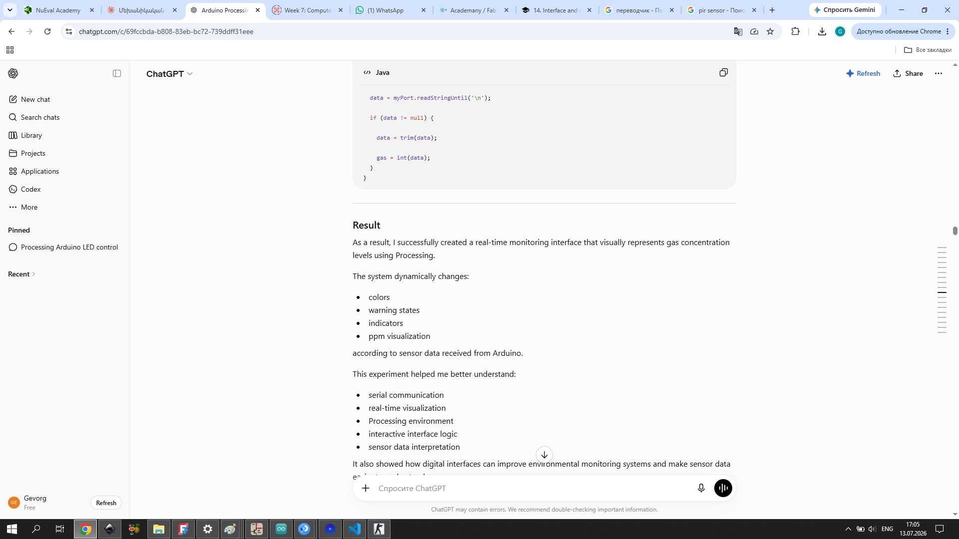ChatGPT conversation used while building the MQ-7 Processing visualization