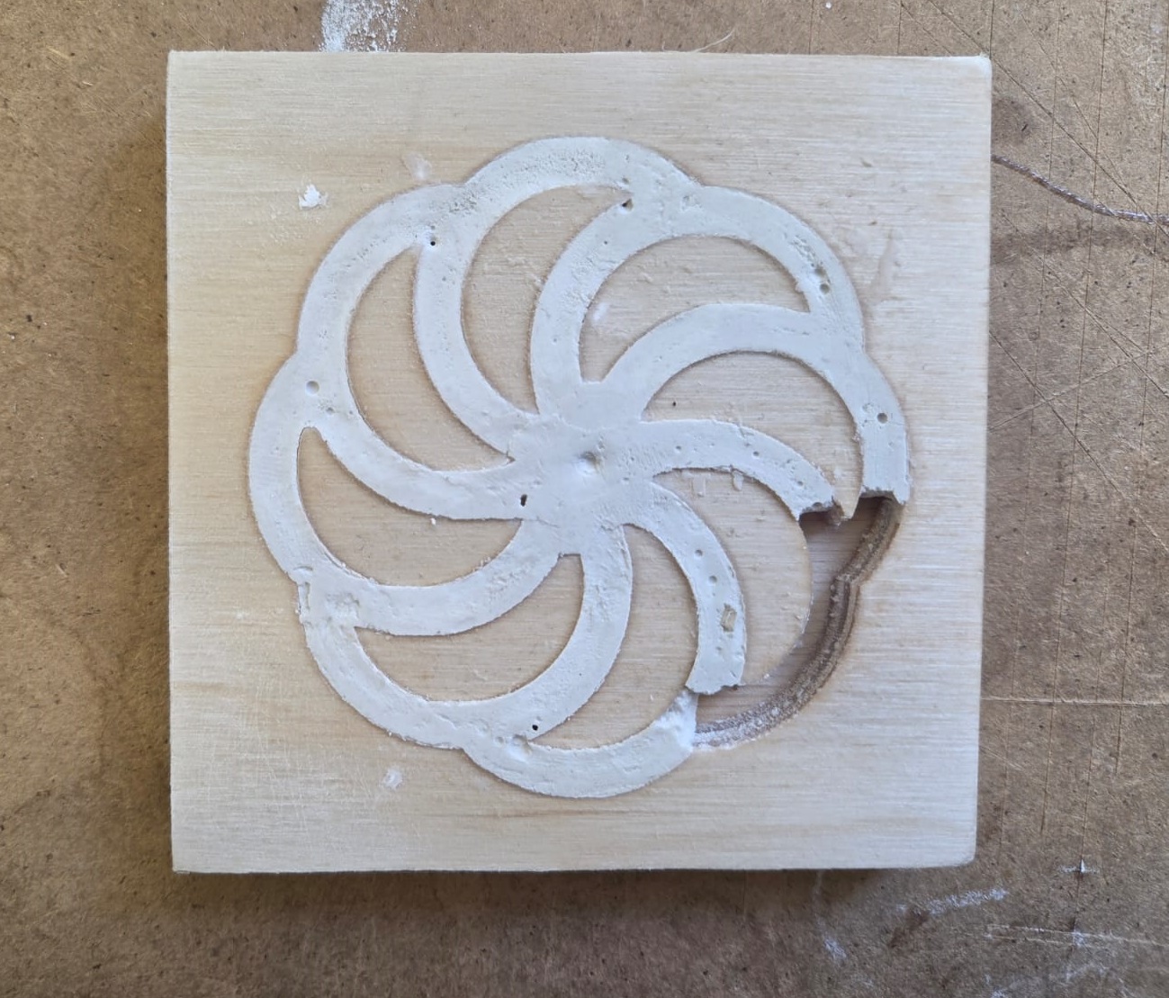 Broken plaster cast - attempt 1