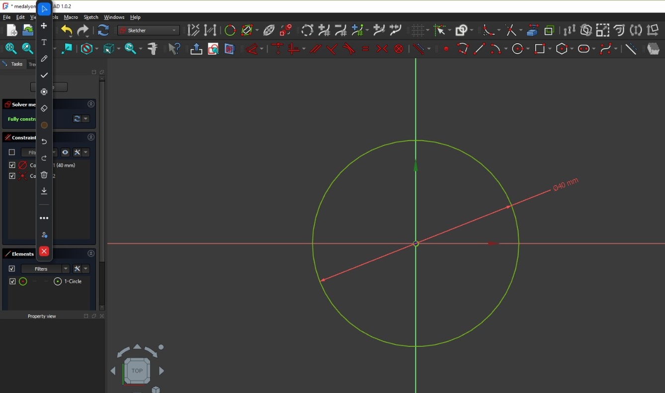 FreeCAD Pad operation with taper angle settings