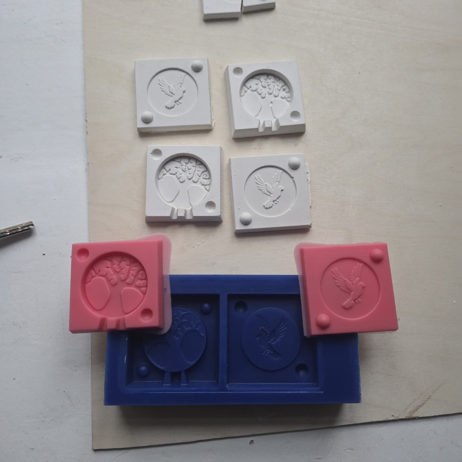 Finished silicone mold result