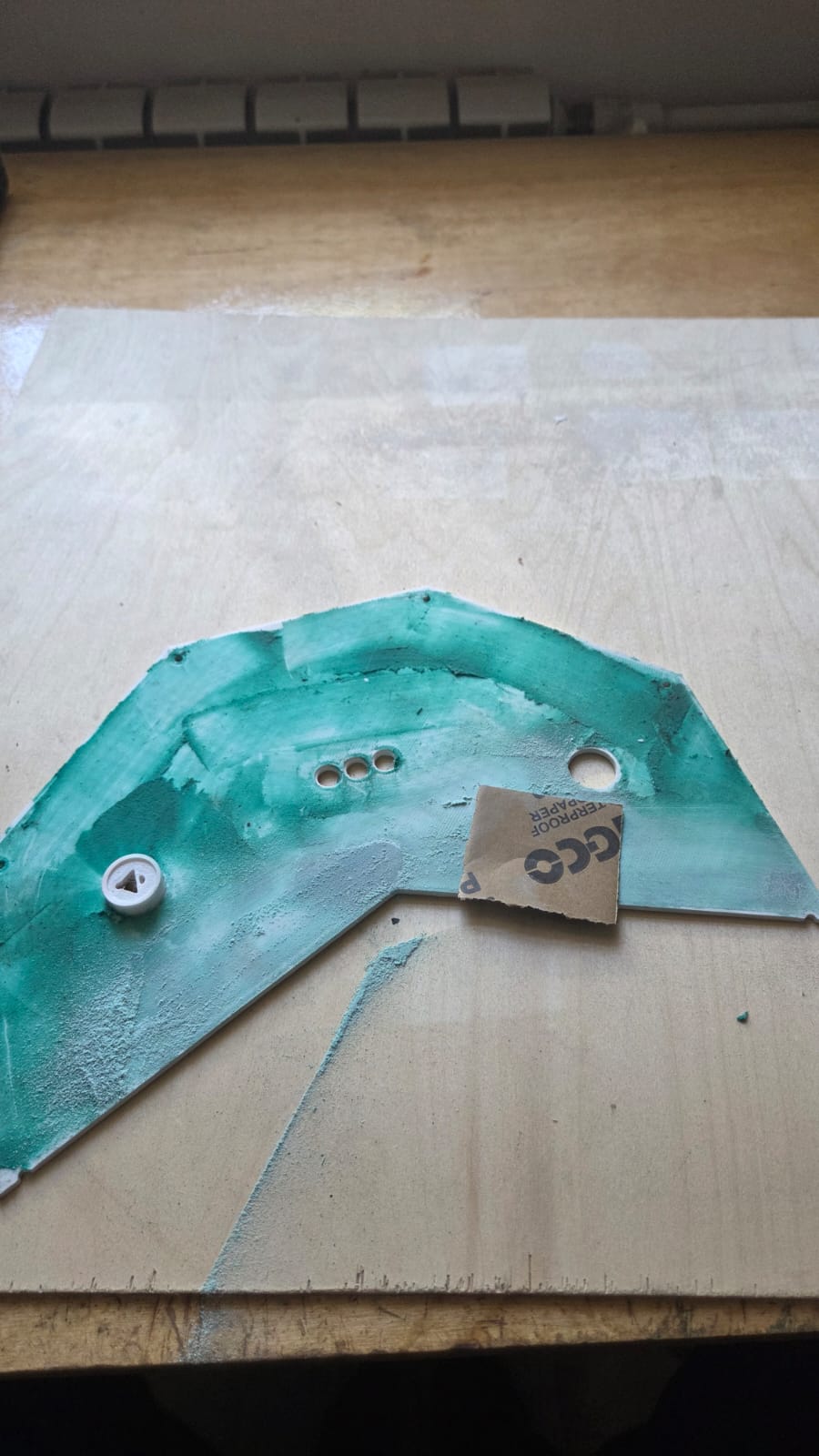 Surface after sanding