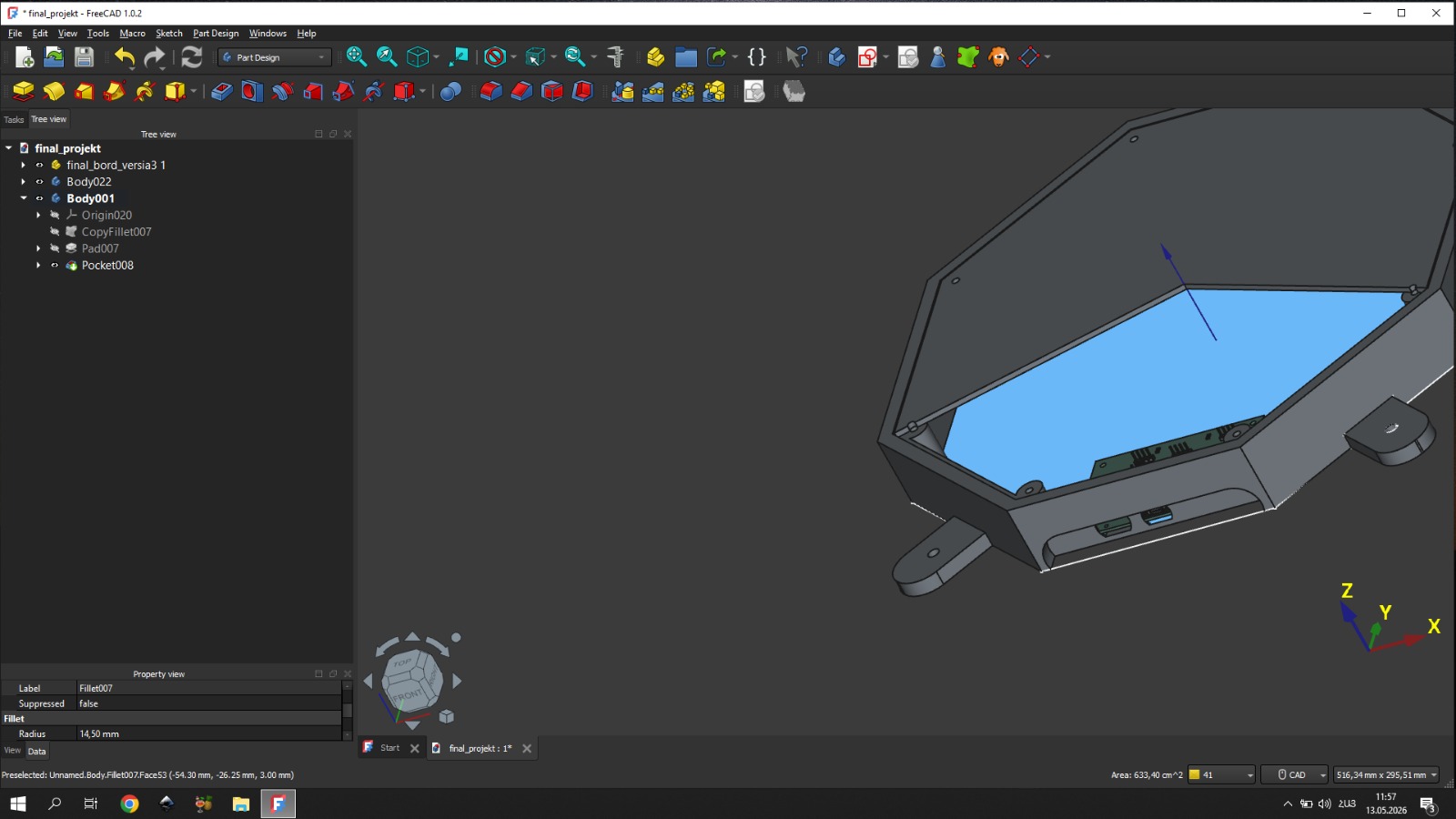 3D Model — internal layout