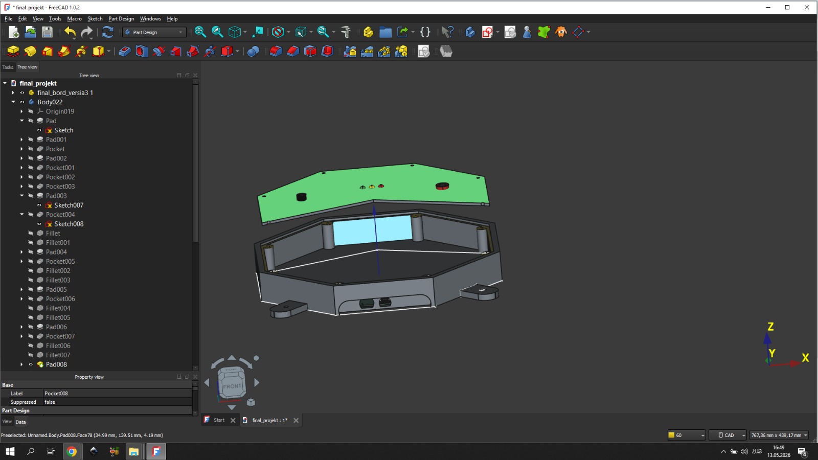 3D Model — assembled view