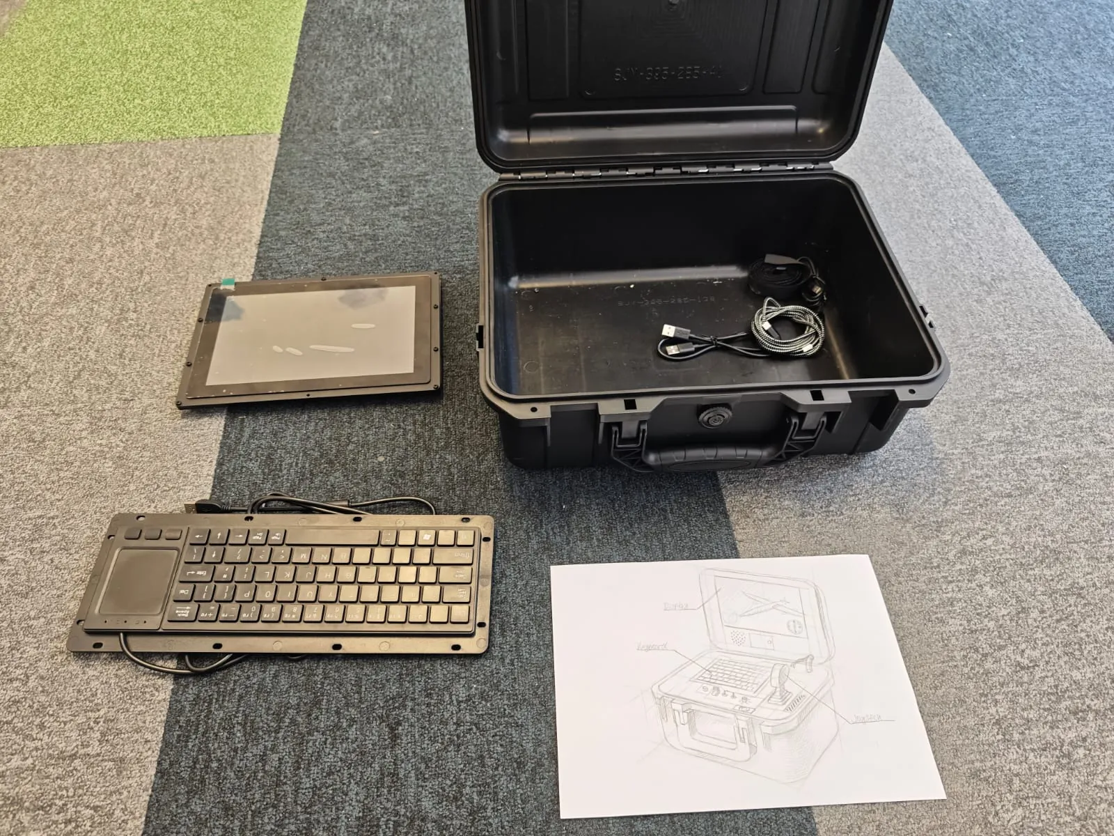 Portable GCS components layout