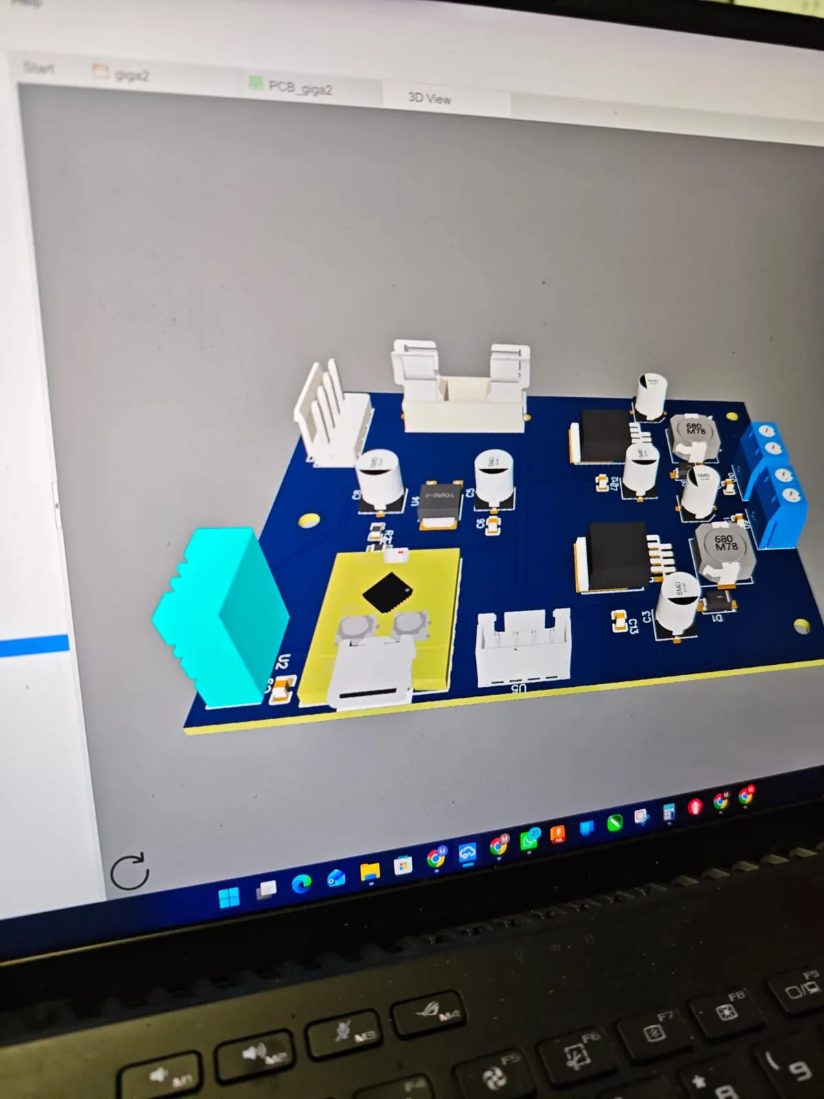 PCB 3D render