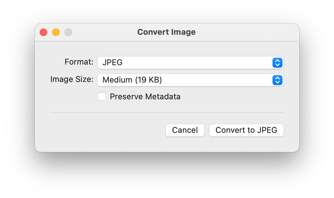 compressing on macOS