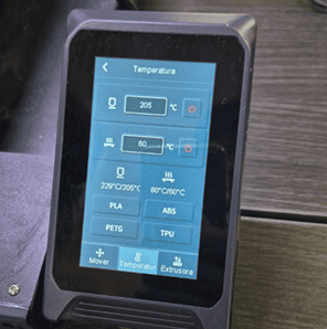 Printer control panel preheating configuration