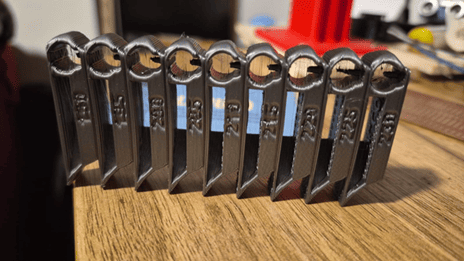 Printed temperature tower model