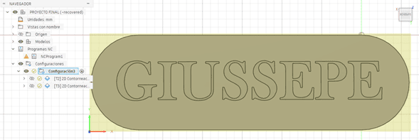 CAM setup and work origin configuration