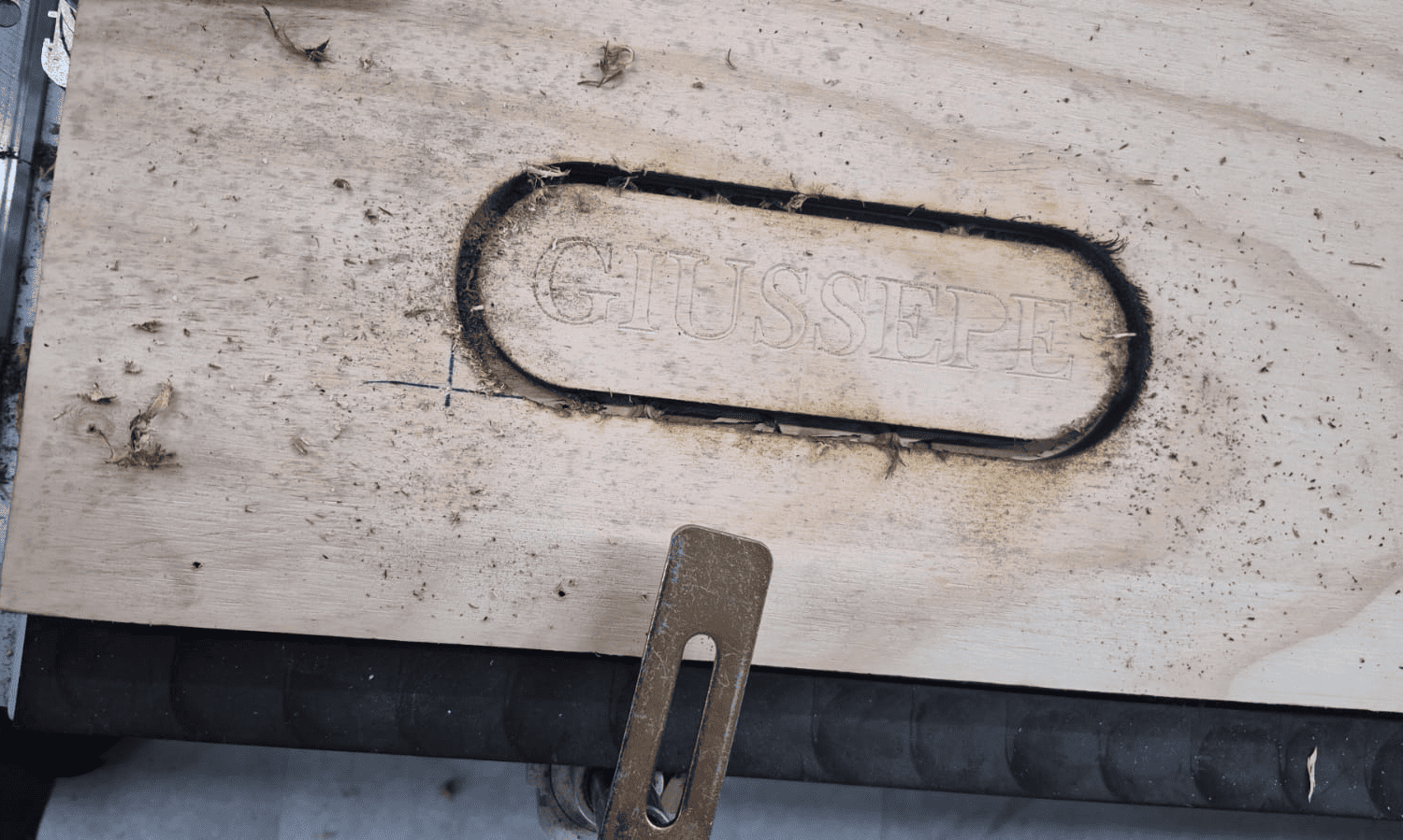 Material after CNC machining