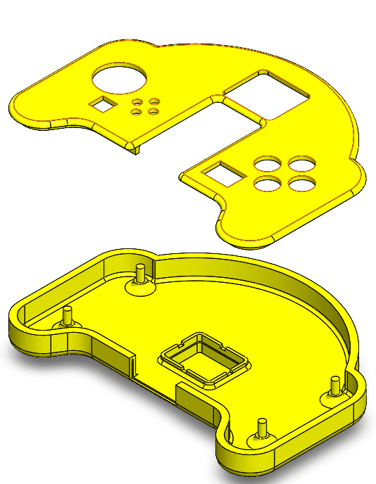 Two-part controller enclosure