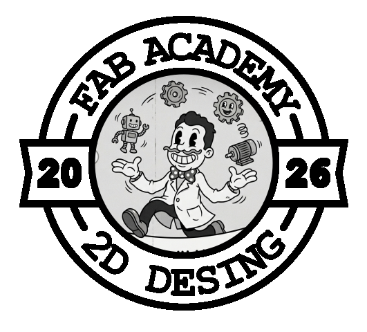 Fab Academy 2026 vector logo designed in Inkscape
