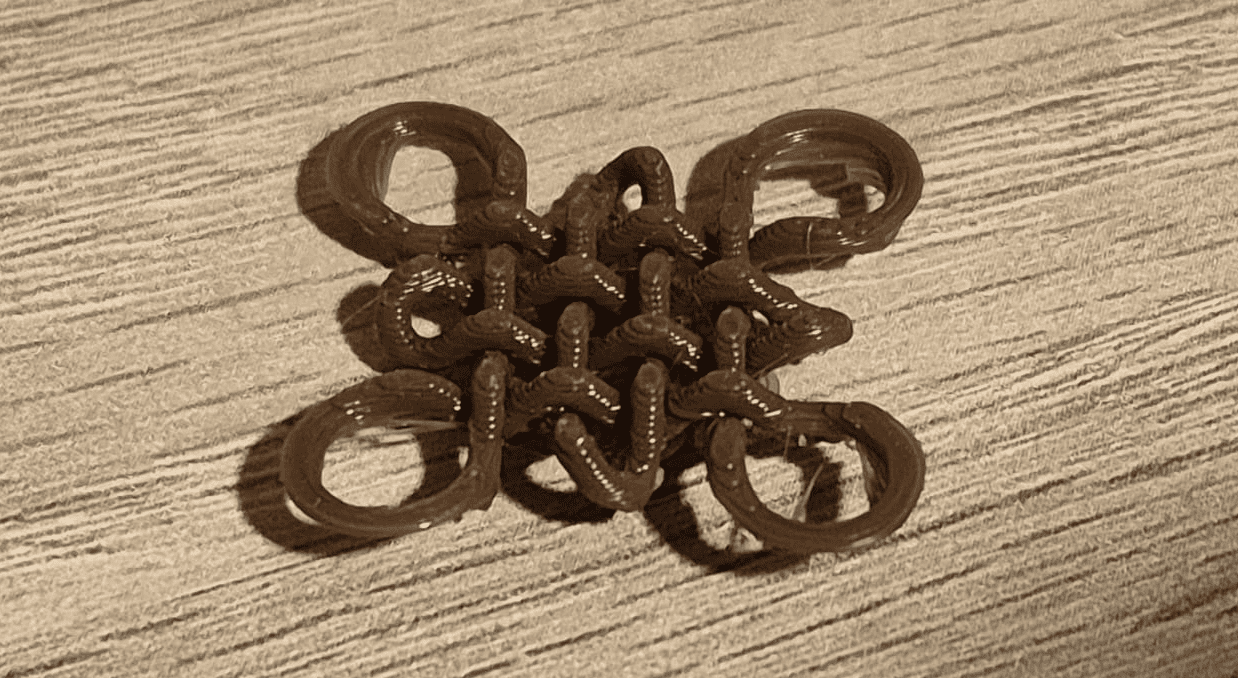 Final printed knot