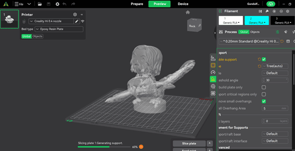 Import scanned model into slicer