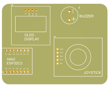 Top view without solder mask
