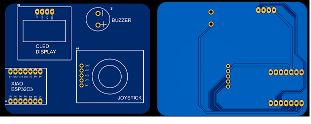 Top and bottom PCB view