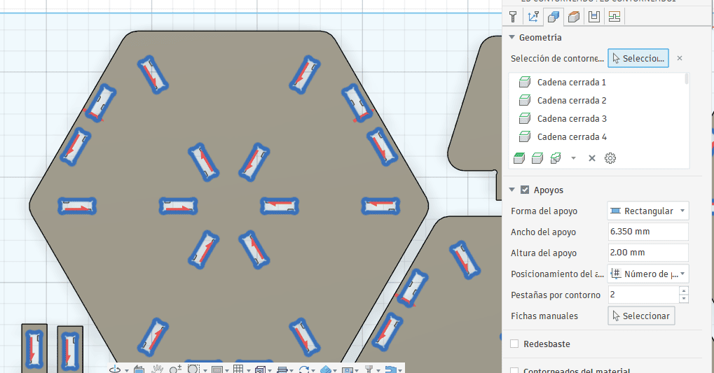 2D contour internal operations