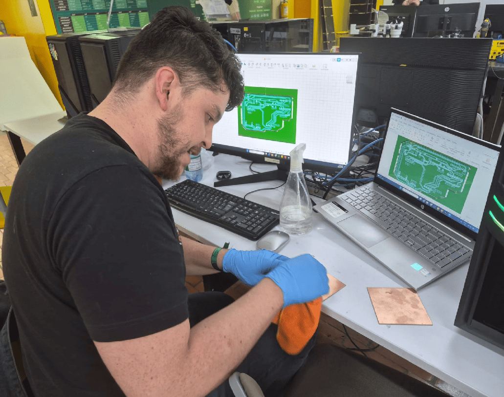 Cleaning PCB surface