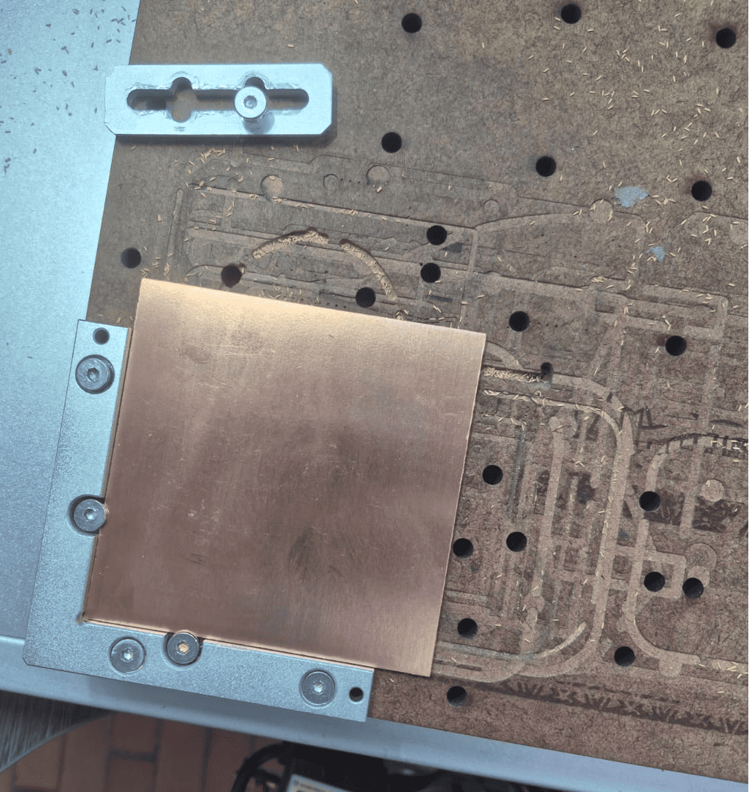 PCB mounting on CNC