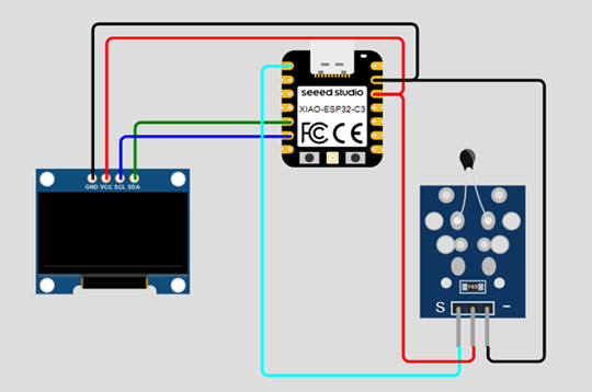 Analog temperature sensor connection diagram