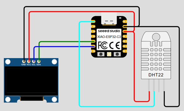 DHT22 connection diagram