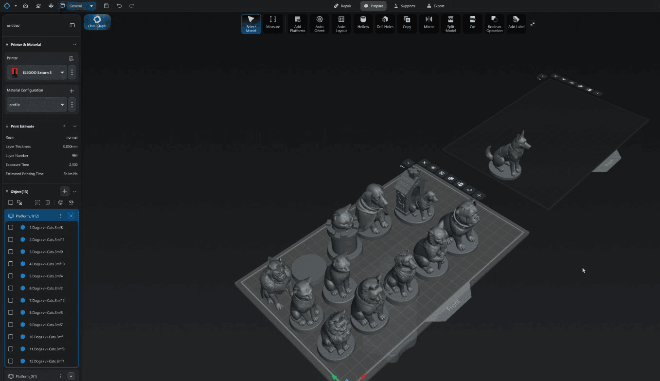 Imported chess set models