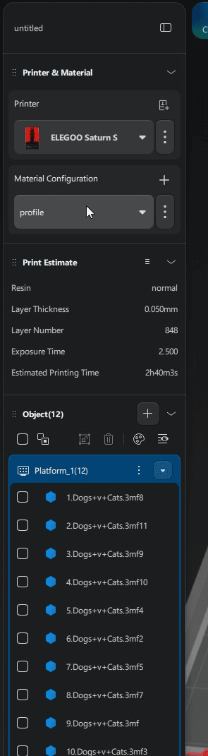 Printing configuration