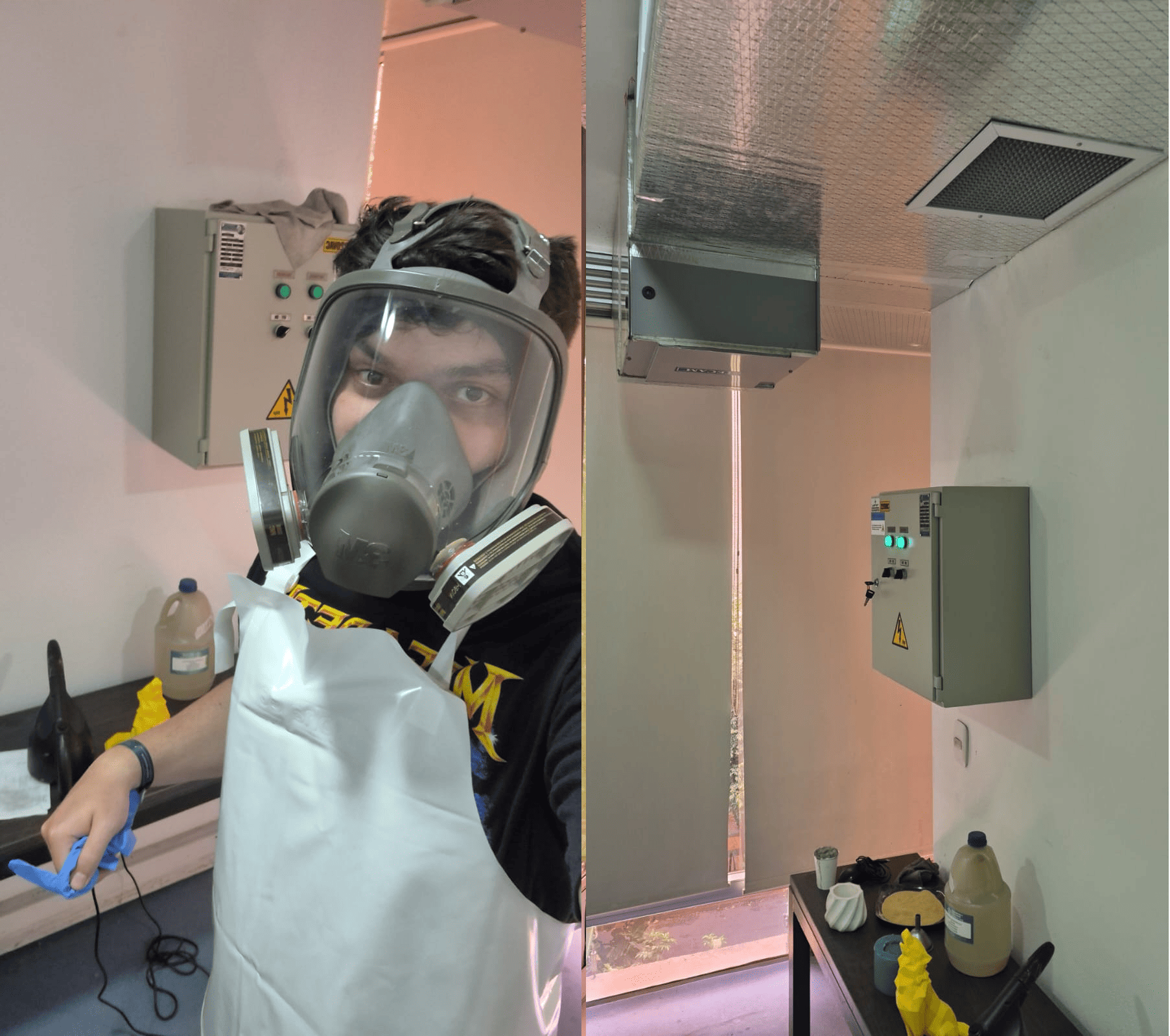 Safety equipment and resin printing room