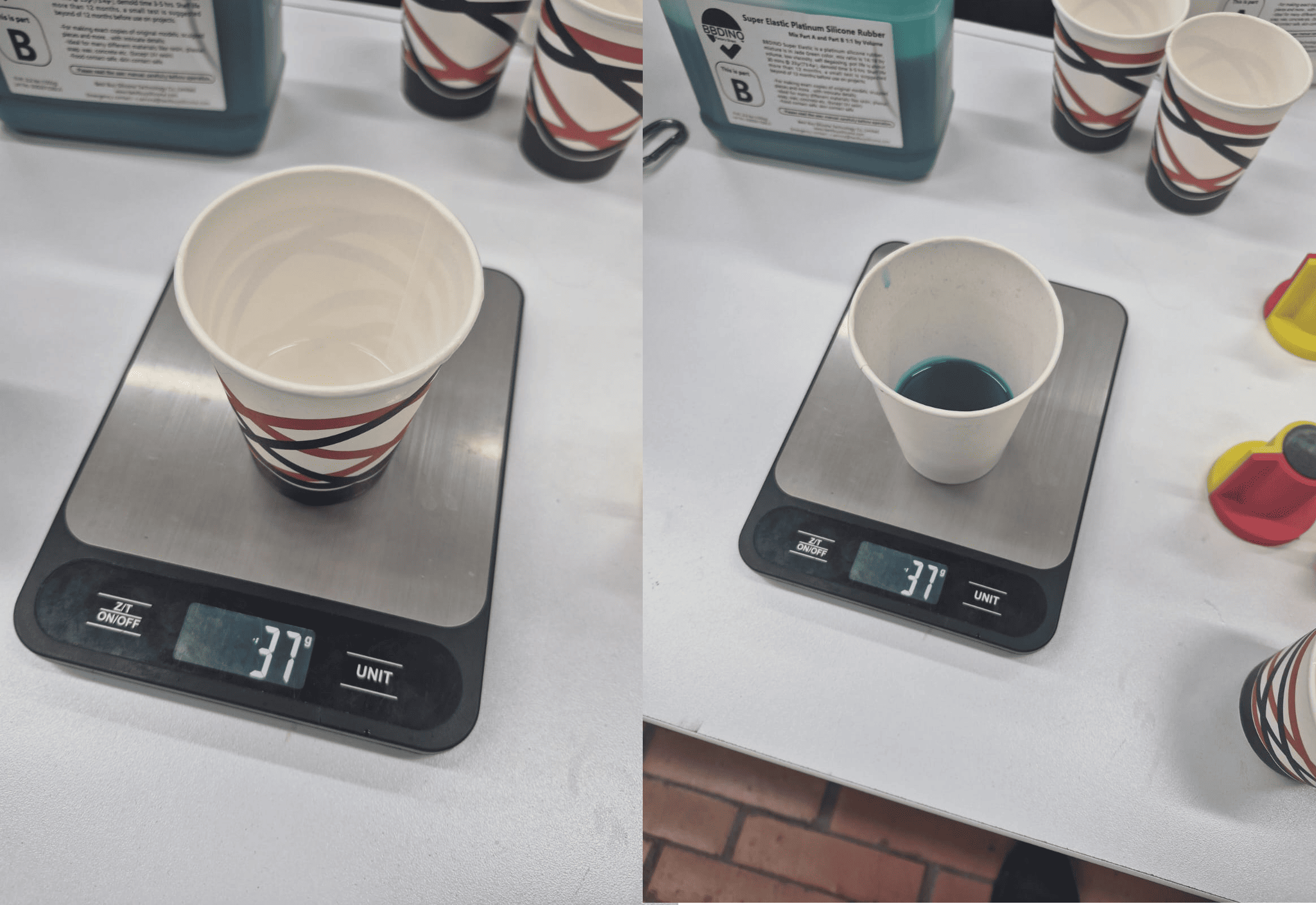 Finished mold containers