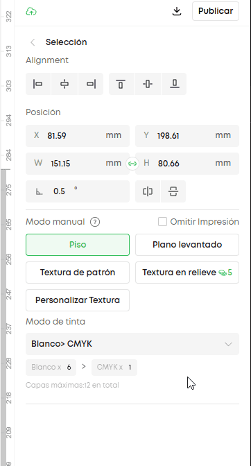 UV print parameters